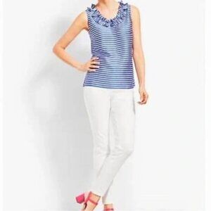 RSVP by Talbots striped top blouse shirt 2X Petite luxury style polyester